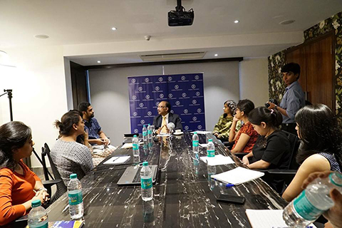 With the Interning Young "Graduates"