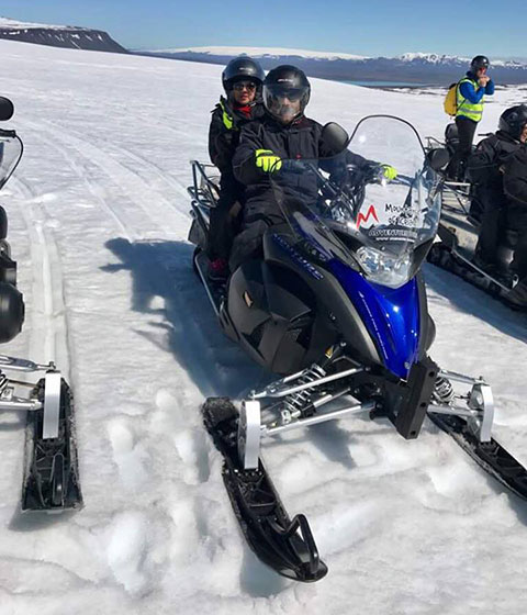 Snowmobiling on the World's largest glacier